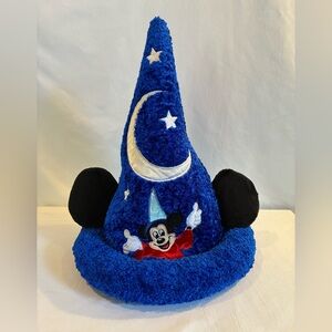 Disney Parks Mickey Mouse Fantasia wizard plush hat costume Halloween kids adult